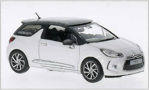 DS Automobiles DS3 Berline 1/43 Norev weiss/mettalic grau 2014 modellautos