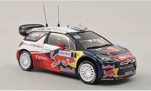 DS Automobiles DS3 WRC 1/43 Norev No.1 Red Bull / Total Rally de France 2012 /D.Elena modellautos