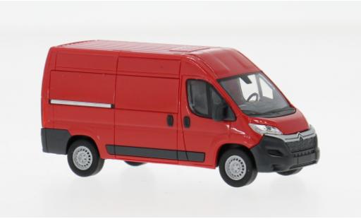 Modellautos Citroen Jumper Kasten rot 2014 1/87 Busch