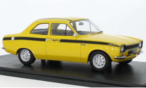 Ford Escort 1/18 Cult Scale Models MKI Mexico jaune RHD 1973 modellautos