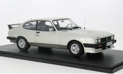 Ford Capri 1/18 Cult Scale Models 2.8 Turbo silber 1981 1:18 modellautos