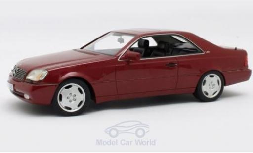 Modellautos Mercedes 600 1/18 Cult Scale Models SEC (C140) mettalic rot 1992 Mercedes 600 1/18 Cult Scale Models SEC (C140) mettalic rot 1992 modellautos