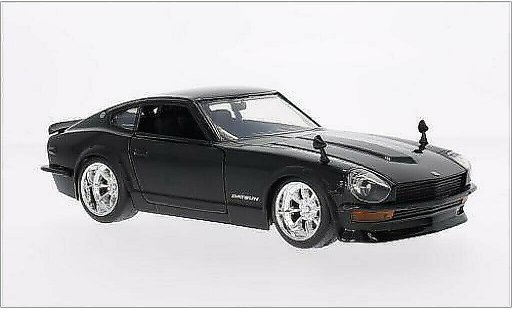 Datsun 240Z tuning 1/24 Jada Toys schwarz 1972 modellautos
