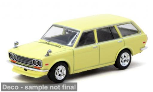Datsun 510 1/64 Tarmac Works Bluebird Wagon gelb 1973 1:64 modellautos