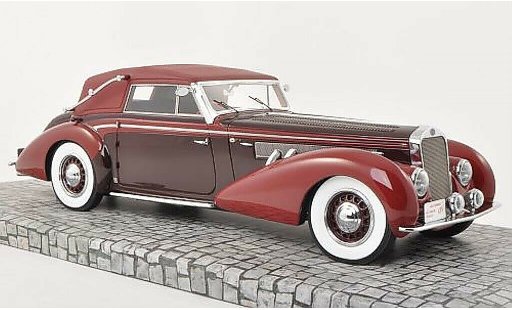 Delage D8-120 Cabriolet 1/18 Minichamps Cabrio rot/rot 1939 modellautos