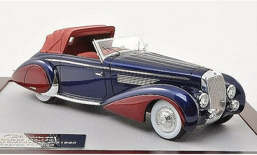 Delage D8-120 Cabriolet 1/43 Chromes Cabrio Grand Luxe Chapron blau/rot 1946 modellautos