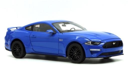 Modellautos Ford Mustang 1/18 Diecast Masters GT 5.0 mettalic blau 2019 Ford Mustang 1/18 Diecast Masters GT 5.0 mettalic blau 2019 modellautos