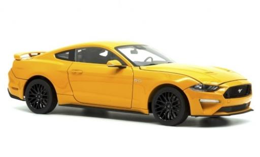 Modellautos Ford Mustang 1/18 Diecast Masters GT 5.0 mettalic orange 2019 Ford Mustang 1/18 Diecast Masters GT 5.0 mettalic orange 2019 modellautos