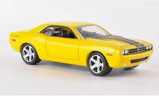 Dodge Challenger Concept 1/64 Greenlight gelb/matt-schwarz 2006 modellautos