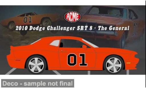 Dodge Challenger 1/18 ACME SRT 8 rot 2010 The General 1:18 modellautos