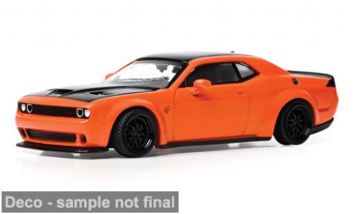 Dodge Challenger 1/64 IXO America SRT Hellcat orange/schwarz 2019 1:64 modellautos