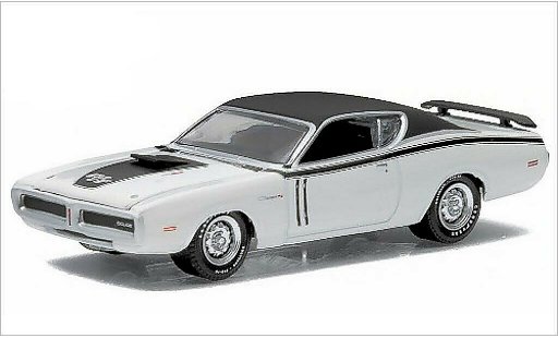 Dodge Charger R/T 1/64 Greenlight weiss/matt-schwarz 1971 modellautos