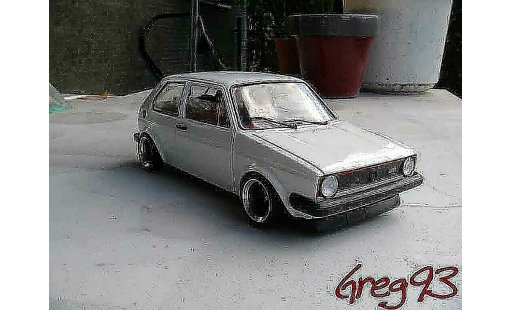 Volkswagen Golf GTI 1/18 Solido jantes ATS tuning weiss modellautos