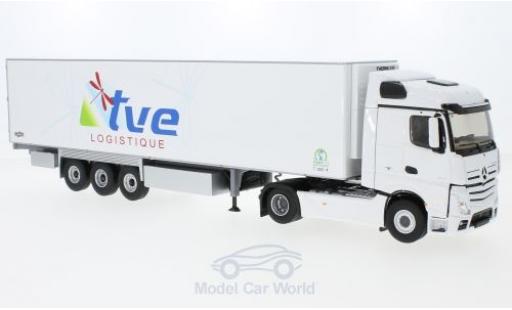 Mercedes Actros 1/43 Eligor 2 Semi weiss TVE Logistik modellautos