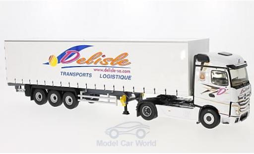 Mercedes Actros 1/43 Eligor 2 Tautliner Transports Delisle ohne Vitrine modellautos