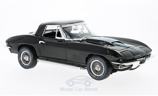Modellautos Chevrolet Corvette 1/18 Ertl 427 schwarz/mettalic blau 50th Anniversary 1967 ohne Vitrine Chevrolet Corvette 1/18 Ertl 427 schwarz/mettalic blau 50th Anniversary 1967 ohne Vitrine modellautos