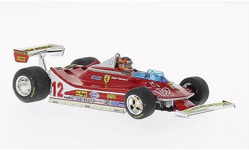 Ferrari 312 T4 1/43 Brumm No.12 mit Fahrerfigur GP Frankreich 1979 modellautos