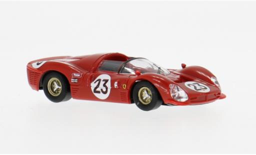Modellautos Ferrari 330 P3 Spider Daytona 1967 #23 L.Bandini/C.Amon 1/87 Brekina