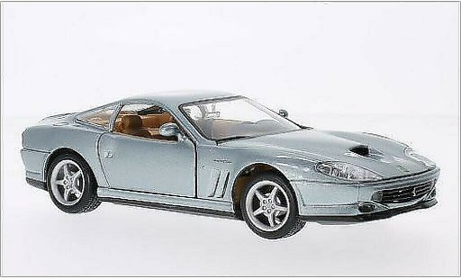 Ferrari 550 Maranello 1/24 Burago mettalic grau modellautos
