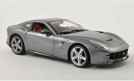 Ferrari F12 Berlinetta 1/18 Hot Wheels 2 Limousine grau modellautos