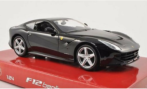 Ferrari F12 Berlinetta 1/24 Hot Wheels 2 Limousine schwarz modellautos