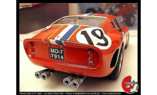 Ferrari 250 GTO 1962 1/18 Burago le mans #19 modellautos