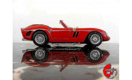 Ferrari 250 TR 1/18 Burago cabriolet rot modellautos