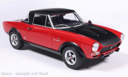 Modellautos Fiat 124 Abarth rot/schwarz 1974 1/24 WhiteBox