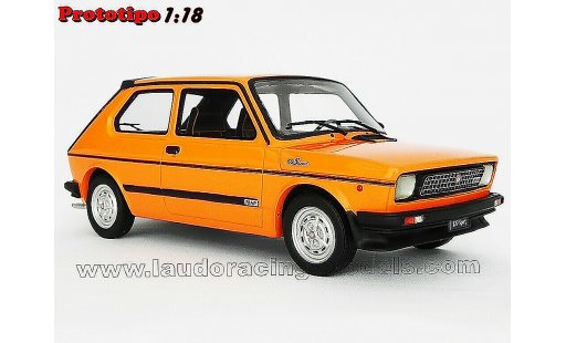 Fiat 127 Sport 1/18 Laudoracing Models 70 HP LM090B orange modellautos