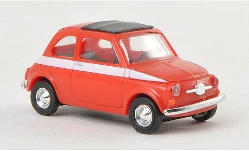 Fiat 500 Sport 1/87 Busch rot/weiss 1965 modellautos