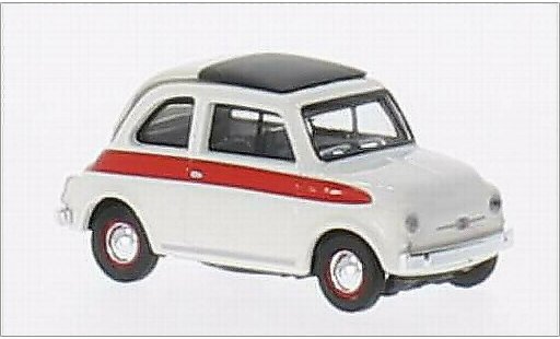 Fiat 500 Sport 1/87 Schuco weiss/rot modellautos