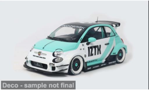 Fiat 595 1/18 Solido Abarth LB-Works t&Atilde;&frac14;rkis/weiss 2025 1:18 modellautos