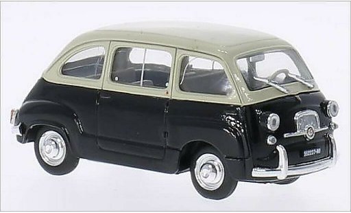 Fiat 600 Multipla 1/43 Brumm D beige/schwarz 1960 modellautos