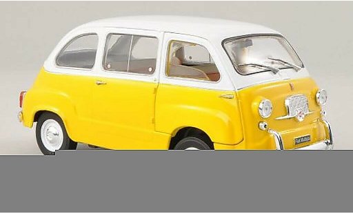 Fiat 600 Multipla 1/24 WhiteBox gelb/weiss 1960 modellautos