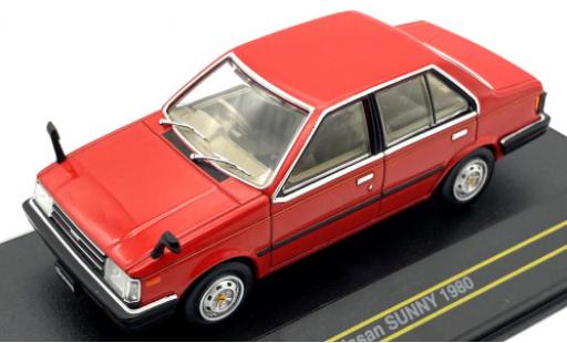 Modellautos Nissan Sunny 1/43 First 43 Models rot/Dekor RHD 1980 Nissan Sunny 1/43 First 43 Models rot/Dekor RHD 1980 modellautos