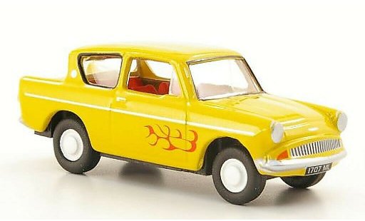 Ford Anglia 105E 1/76 Oxford gelb mit Flammendekor modellautos