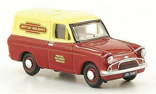 Ford Anglia Van 1/76 Oxford Kastenwagen British Rail rot/beige modellautos