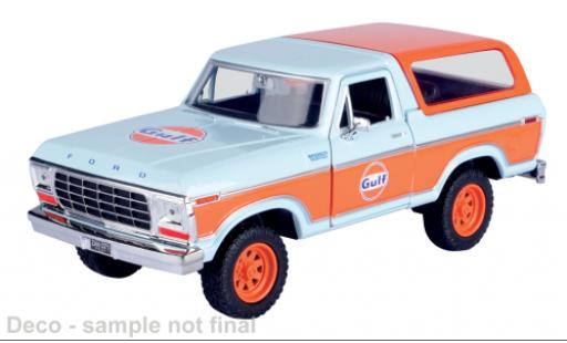 Ford Bronco 1/24 Motormax 1978 Gulf 1:24 modellautos