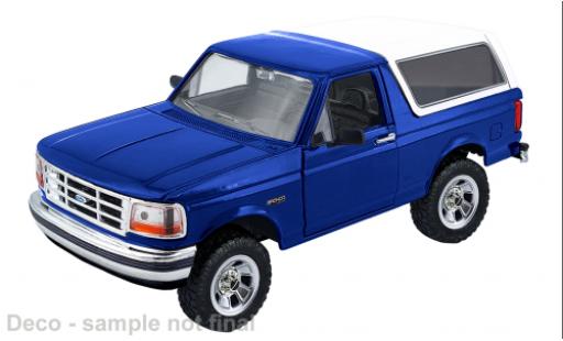 Ford Bronco 1/24 Motormax blau/weiss 1993 1:24 modellautos