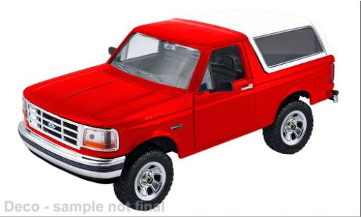 Ford Bronco 1/24 Motormax rot/weiss 1993 1:24 modellautos