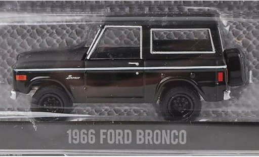 Ford Bronco Wagon 1/64 Greenlight schwarz/matt-schwarz 1966 modellautos