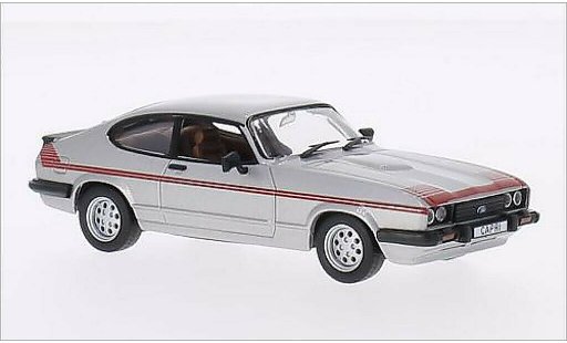 Ford Capri GT4 1/43 WhiteBox MkIII grau/Dekor RHD 1980 modellautos