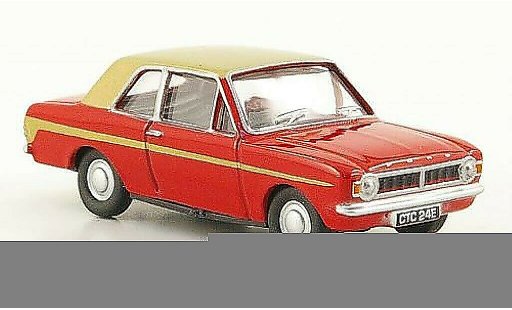 Ford Cortina MK2 1/76 Oxford MKII rot/gold modellautos