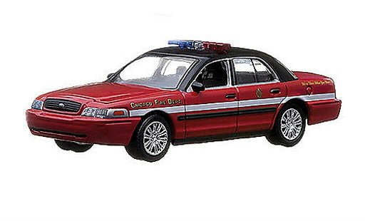 Ford Crown Victoria 1/64 Greenlight Chicago Fire Department Feuerwehr (USA) modellautos