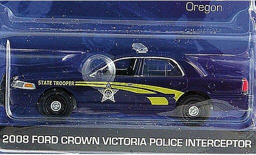 Ford Crown Police Interceptor 1/64 Greenlight Victoria Oregon Highway Patrol 2008 modellautos