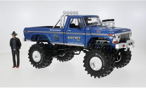 Modellautos Ford F-250 Monster Truck with 2 Figures blau 1974 Bigfoot 1/18 Greenlight