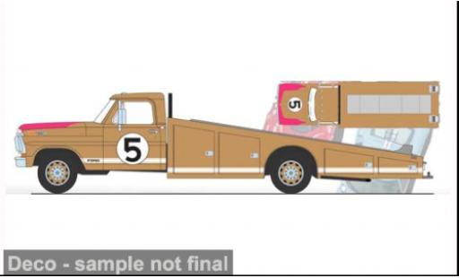 Ford F-350 1/18 ACME Ramp Truck braun 1970 60th Anniversary 24 Hours of Le Mans 1966 #5 1:18 modellautos