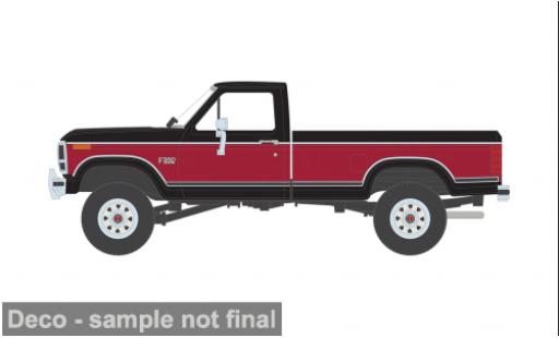 Modellautos Ford F-350 XL Short Bed rot/schwarz 1982 1/64 IXO America