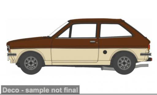 Ford Fiesta 1/76 Oxford MK I beige/rot 1:76 modellautos