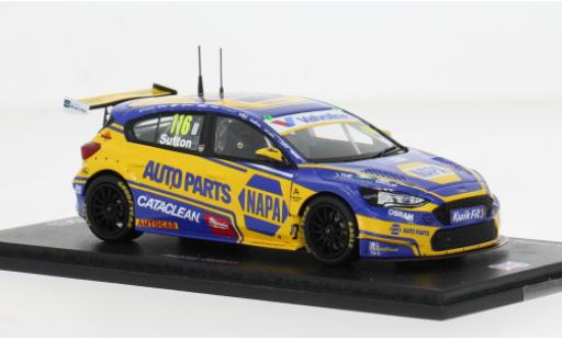 Ford Focus 1/43 Spark BTCC Donington 2025 #116 A.Sutton 1:43 modellautos